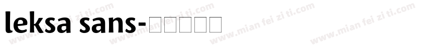 leksa sans字体转换